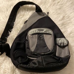 Extreme Backpack long20” with16” wide gray and black excellent condition